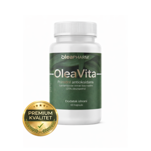 OleaVita ekstrakt lista masline- 60 kapsula (20% oleuropein)